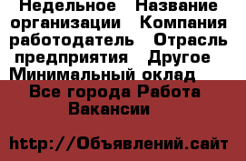 Недельное › Название организации ­ Компания-работодатель › Отрасль предприятия ­ Другое › Минимальный оклад ­ 1 - Все города Работа » Вакансии   